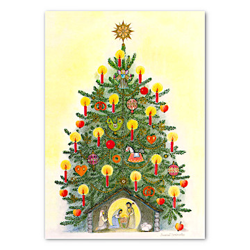 ポストカード クリスマスツリー：生活・くらし：百町森