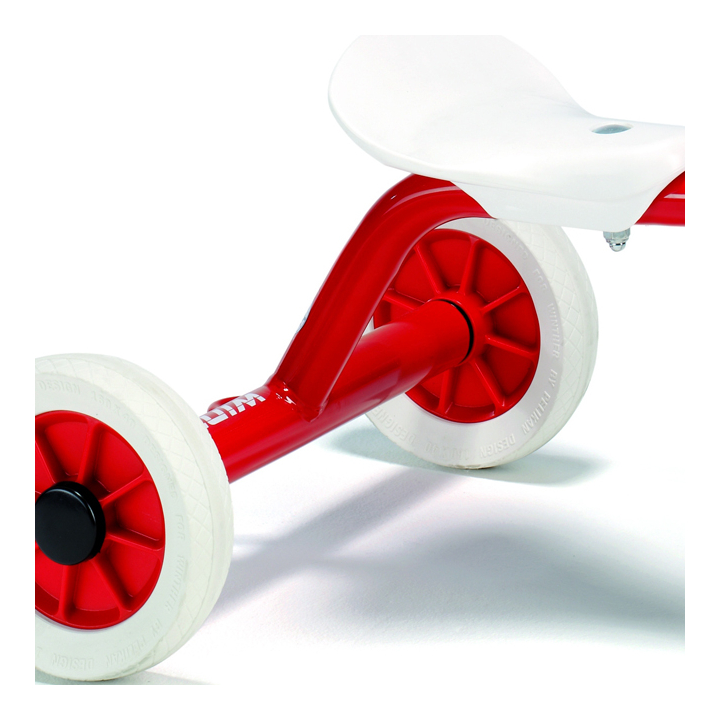 ペリカン三輪車 Vハンドル 赤：乗り物・運動：百町森