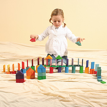 GM色と形つみき（５種）：おもちゃ：百町森