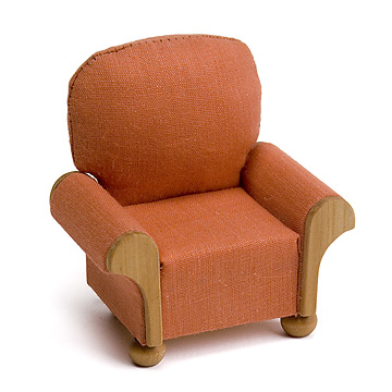 肘掛け椅子 赤：おもちゃ：百町森